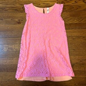 Pink and Orange Floral Dress